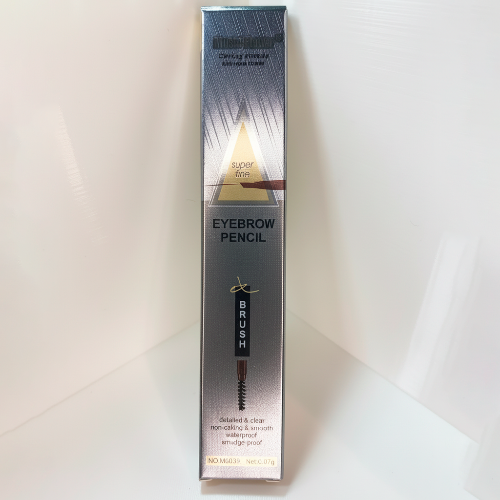 MusicFlower Eyebrow Pencil and Brush 2 en 1 a Prueba de Agua
