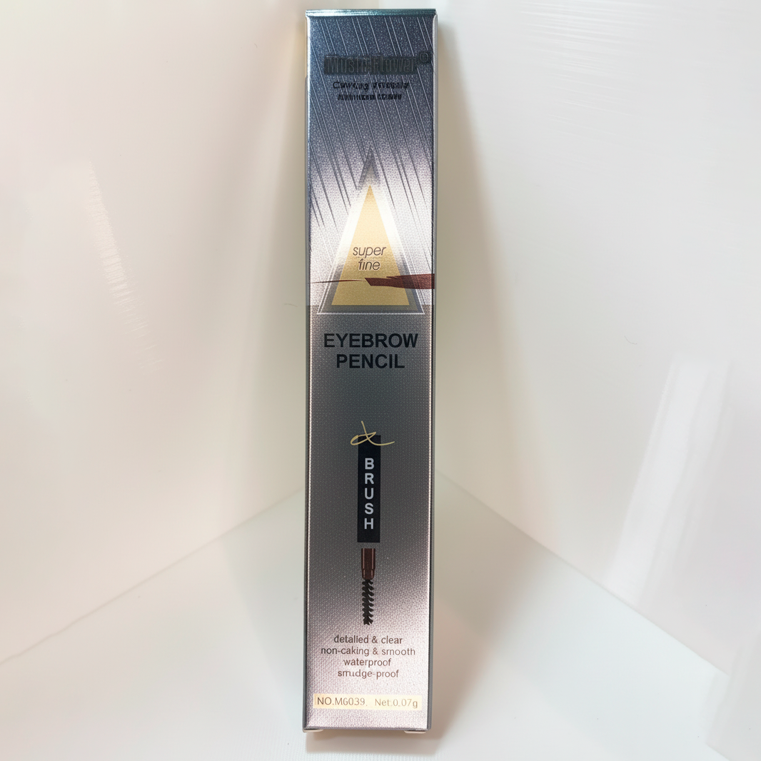 MusicFlower Eyebrow Pencil and Brush 2 en 1 a Prueba de Agua